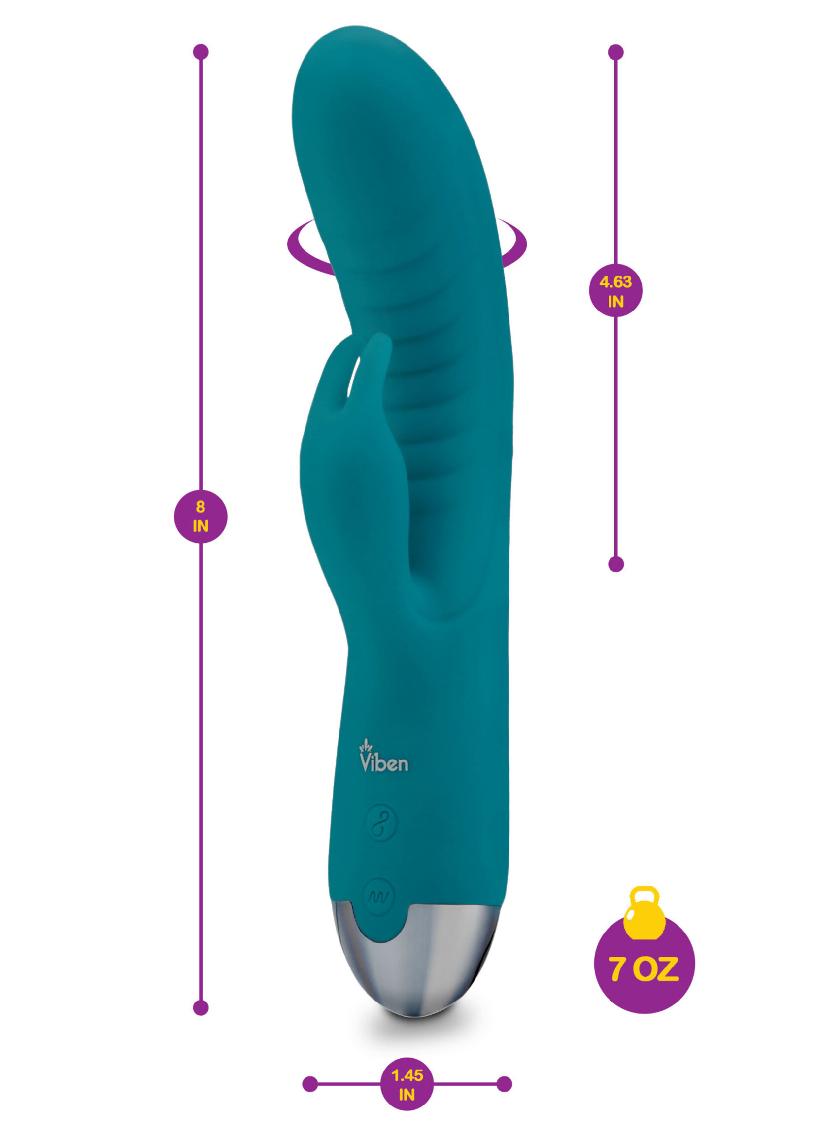 Alluring - Come Hither G-Spot Rabbit - Ocean