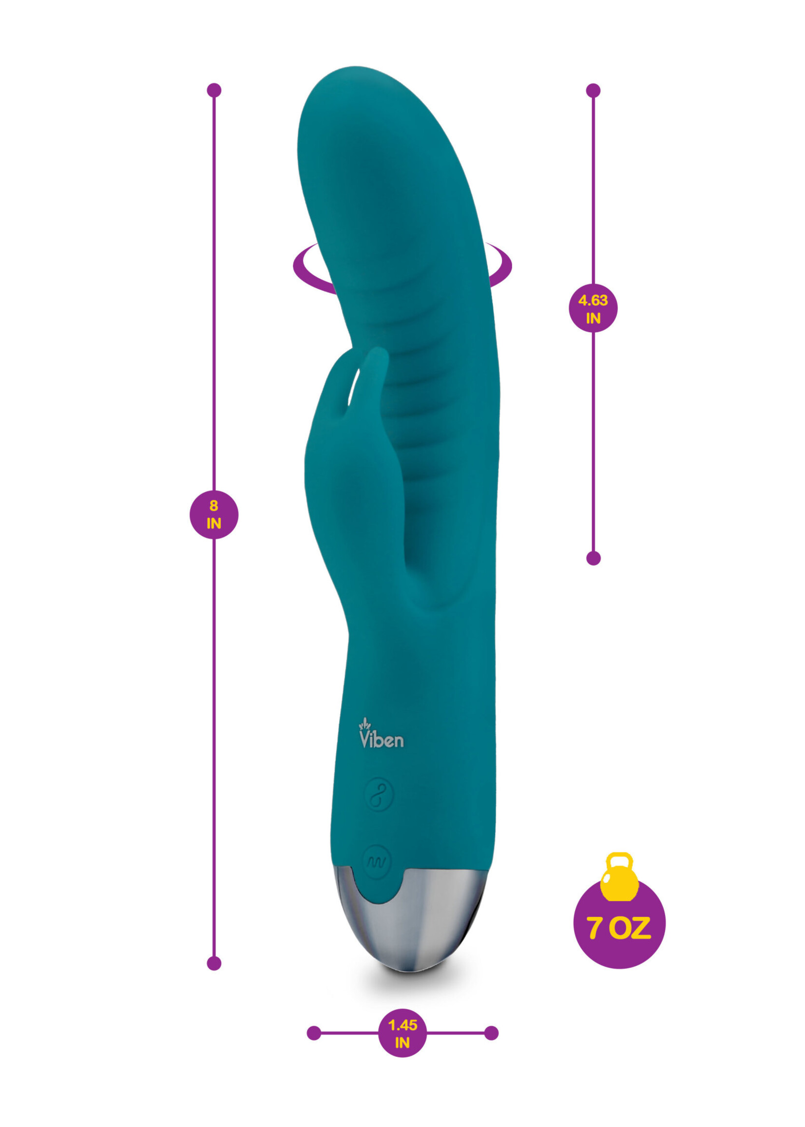 Alluring - Come Hither G-Spot Rabbit - Ocean