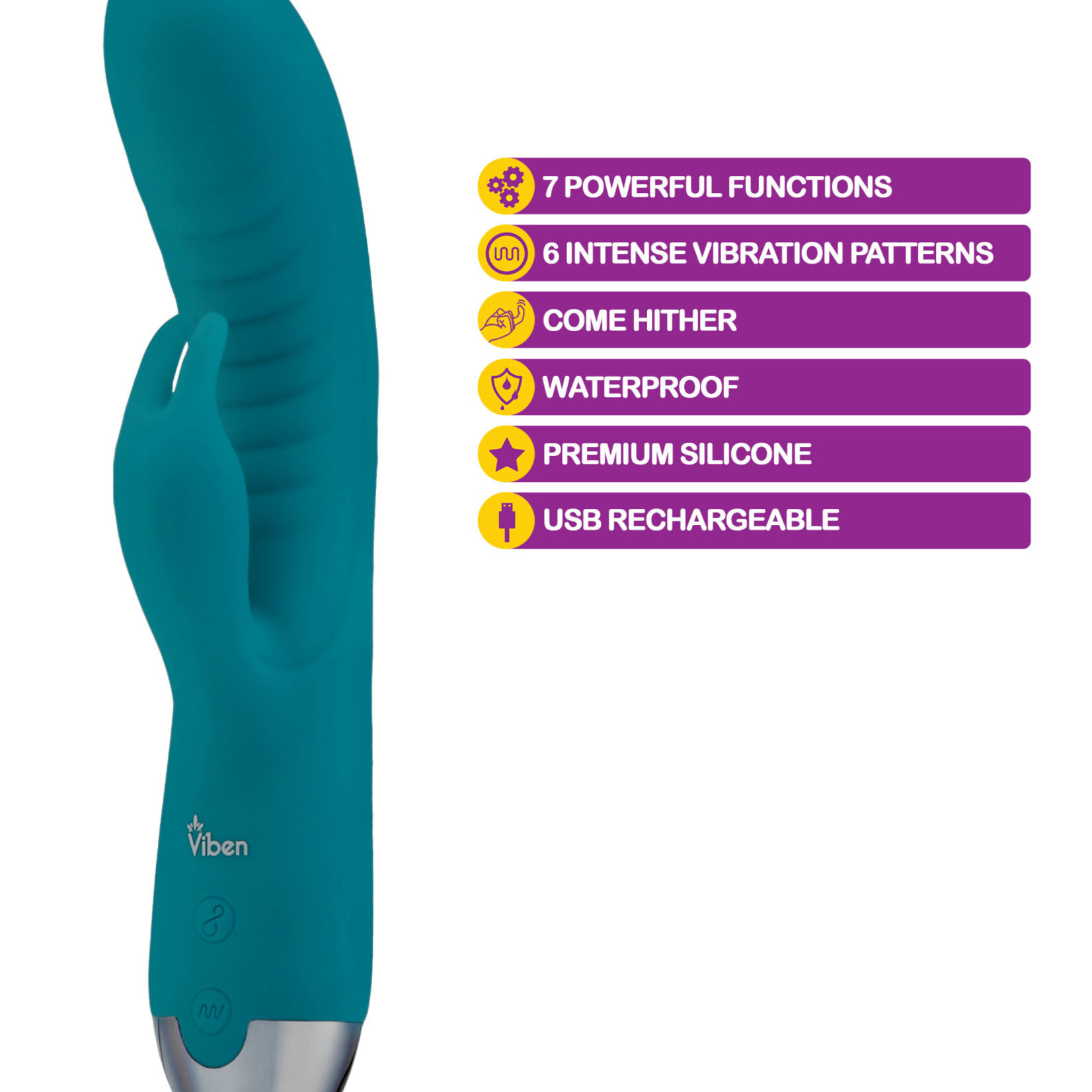 Alluring - Come Hither G-Spot Rabbit - Ocean