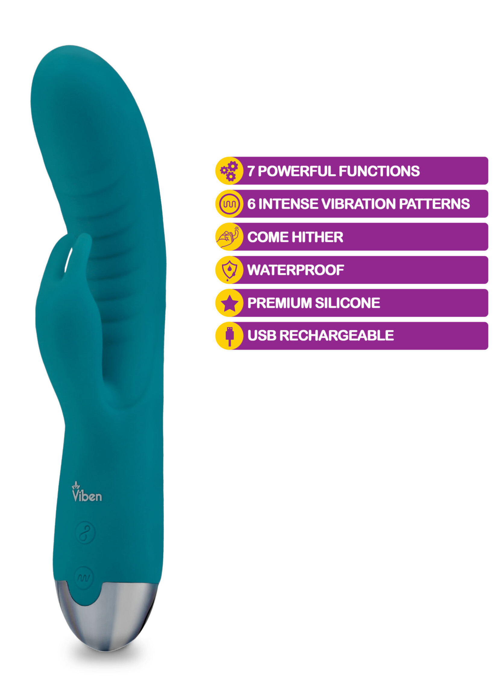 Alluring - Come Hither G-Spot Rabbit - Ocean