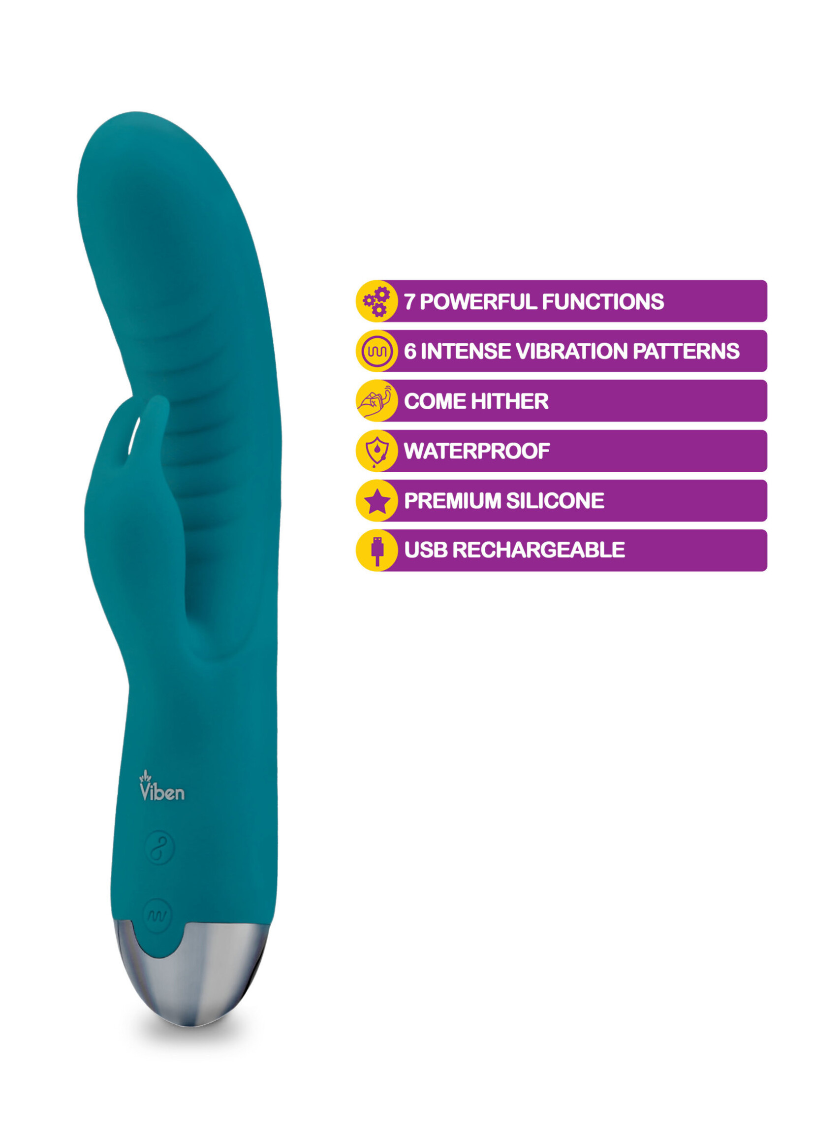 Alluring - Come Hither G-Spot Rabbit - Ocean