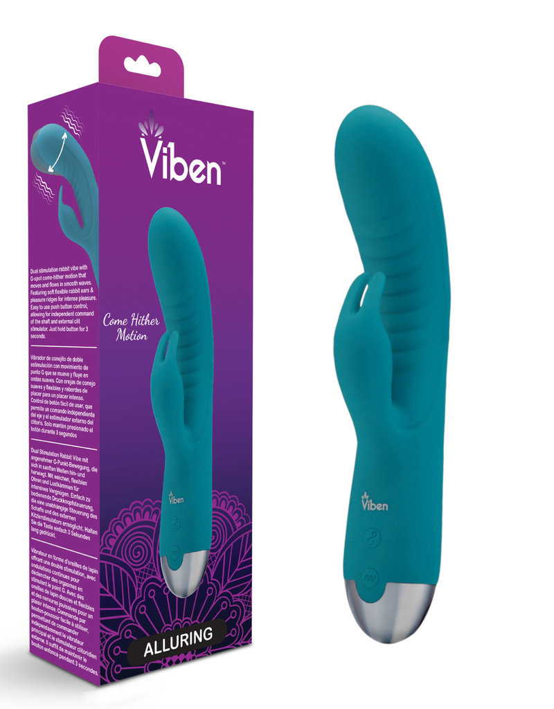 Alluring - Come Hither G-Spot Rabbit - Ocean