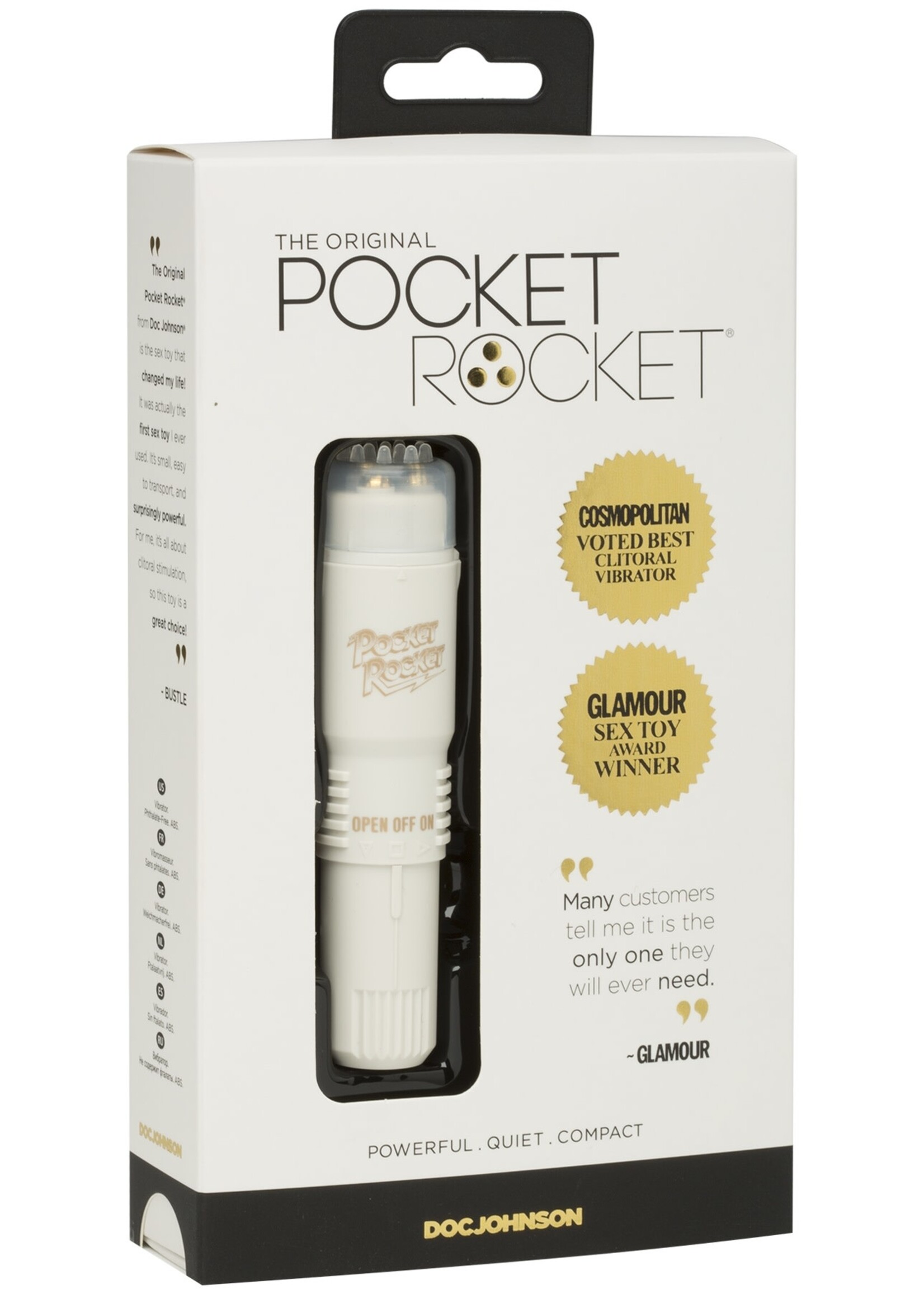 Doc Johnson The Original Pocket Rocket - White