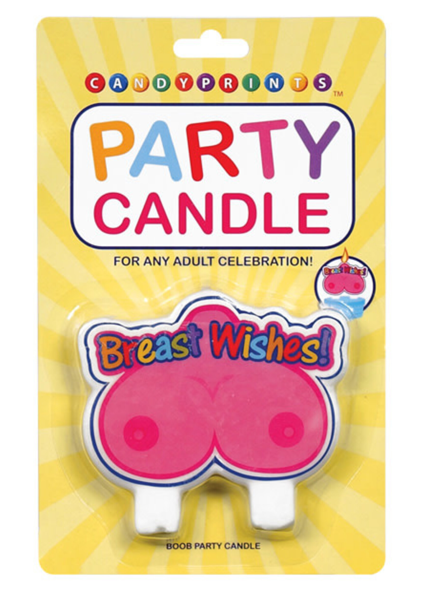 Candyprints, Llc Breast Wishes Party Candle