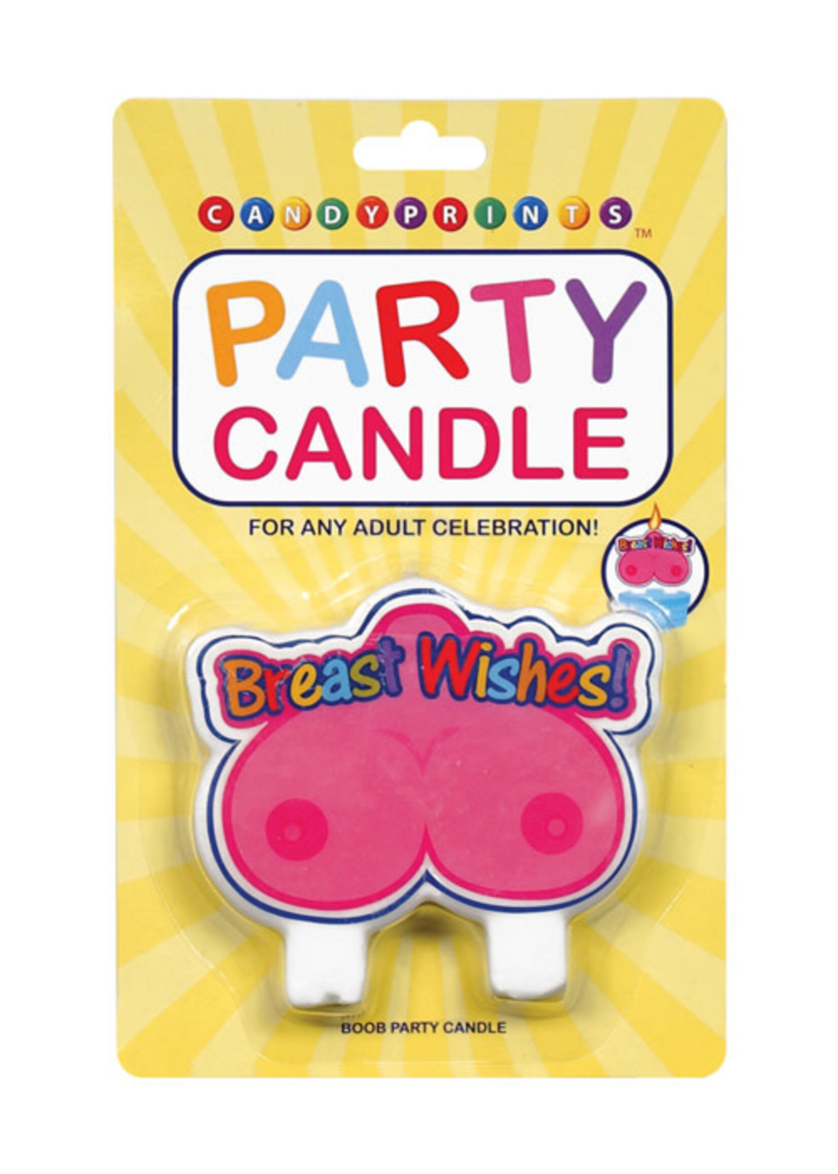 Candyprints, Llc Breast Wishes Party Candle