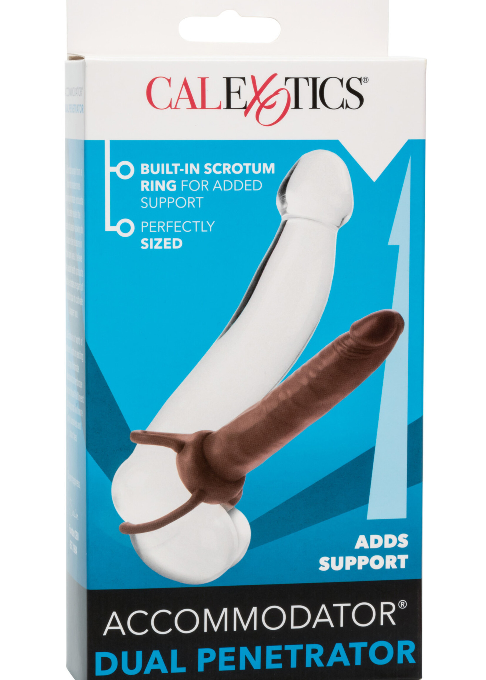 Calexotics Accommodator Dual Penetrator - Brown