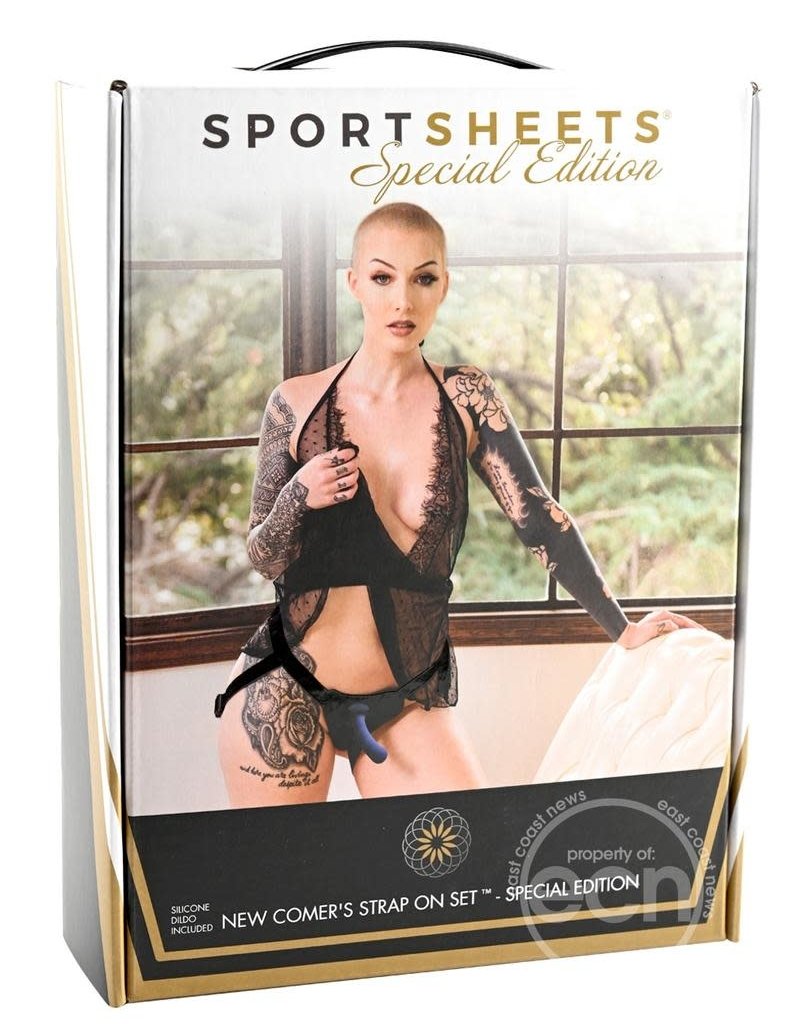 Sportsheets New Comers Strap On Set - Special Edition - Black