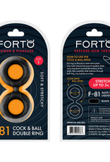 Forto F-81: Cock & Ball Double Ring