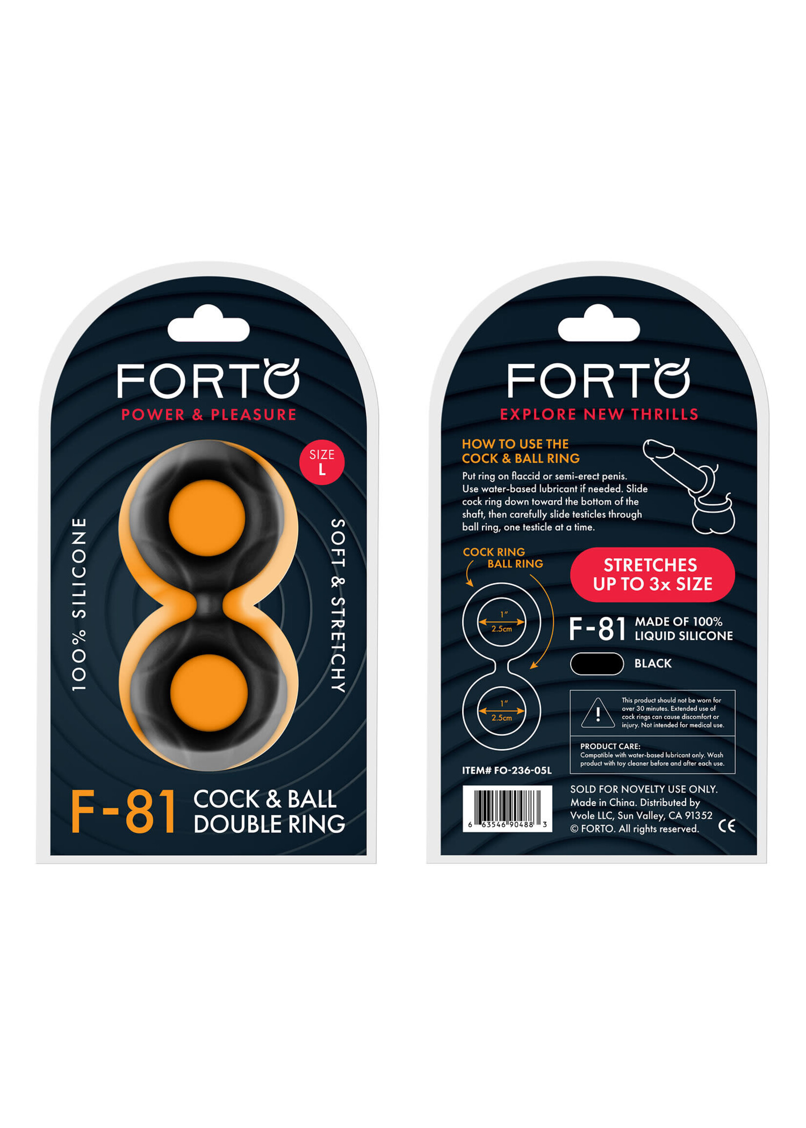 Forto F-81: Cock & Ball Double Ring