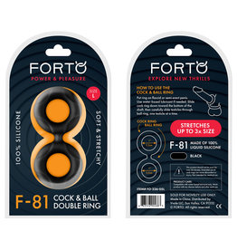 Forto F-81: Cock & Ball Double Ring