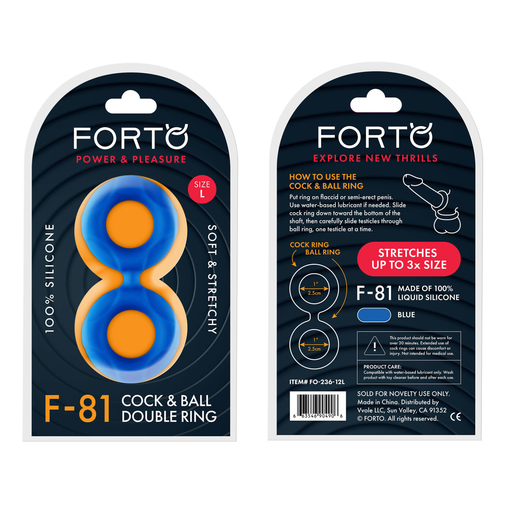 Forto F-81: Cock & Ball Double Ring