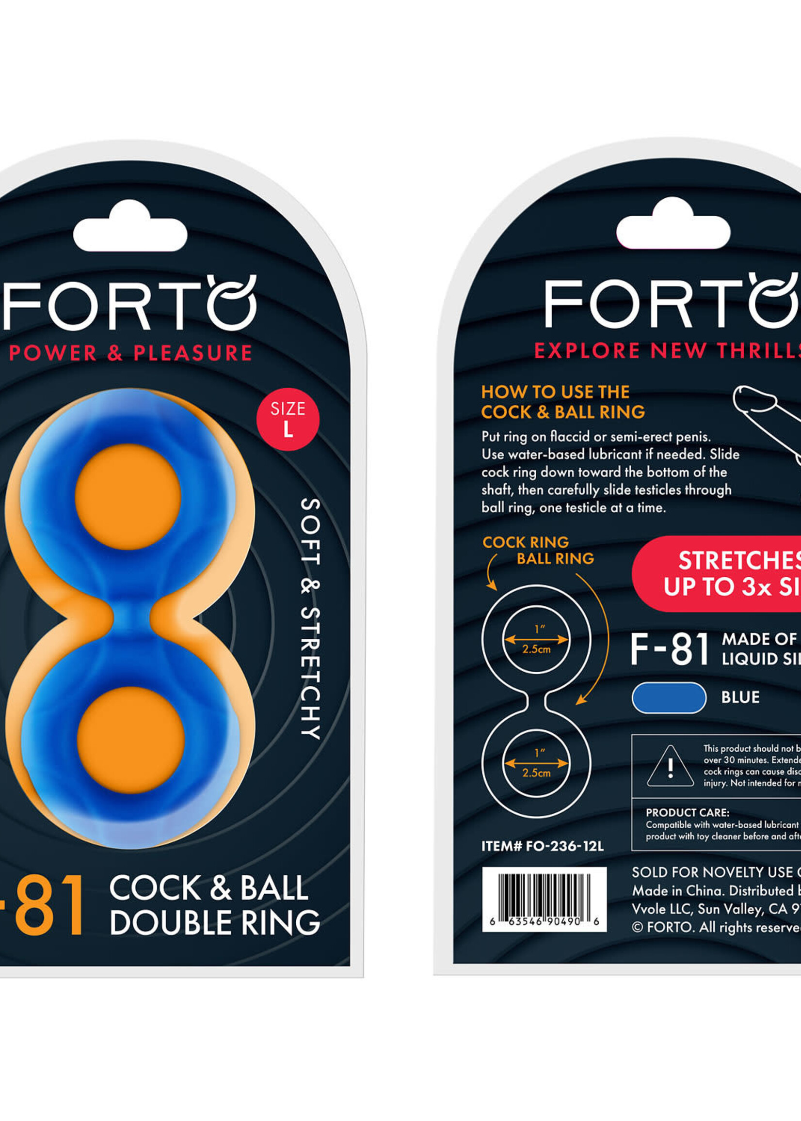 Forto F-81: Cock & Ball Double Ring
