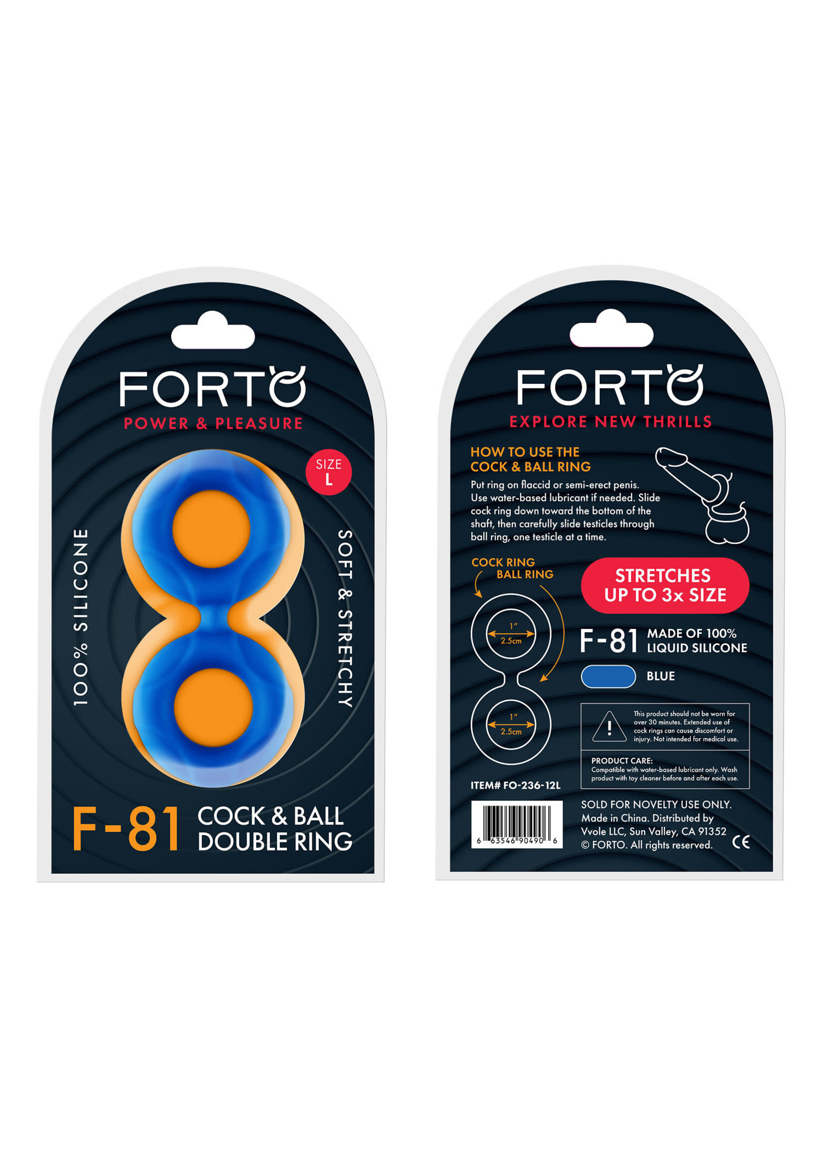 Forto F-81: Cock & Ball Double Ring