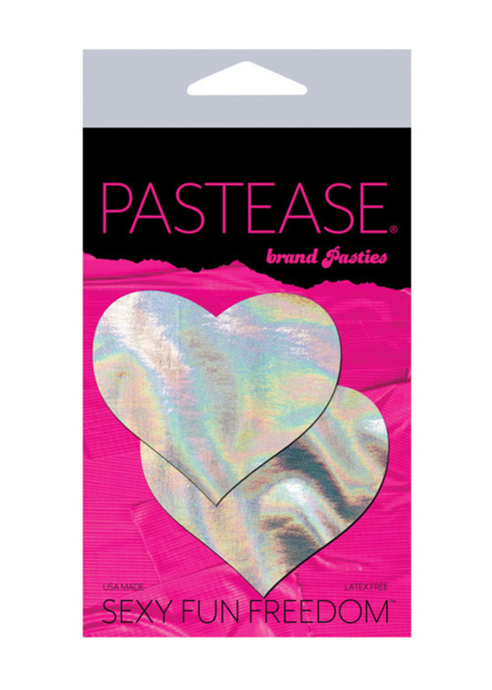 Pastease Pastease Premium Hologram Heart - Silver O/S