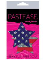 Pastease Pastease Premium Glitter Patriotic Star - Red/Blue O/S