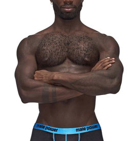 Male Power Casanova Uplift Mini Shorts - Black/blue