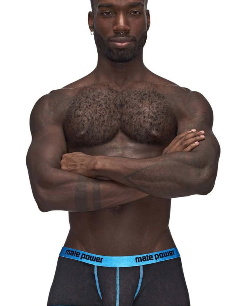 Male Power Casanova Uplift Mini Shorts - Black/blue