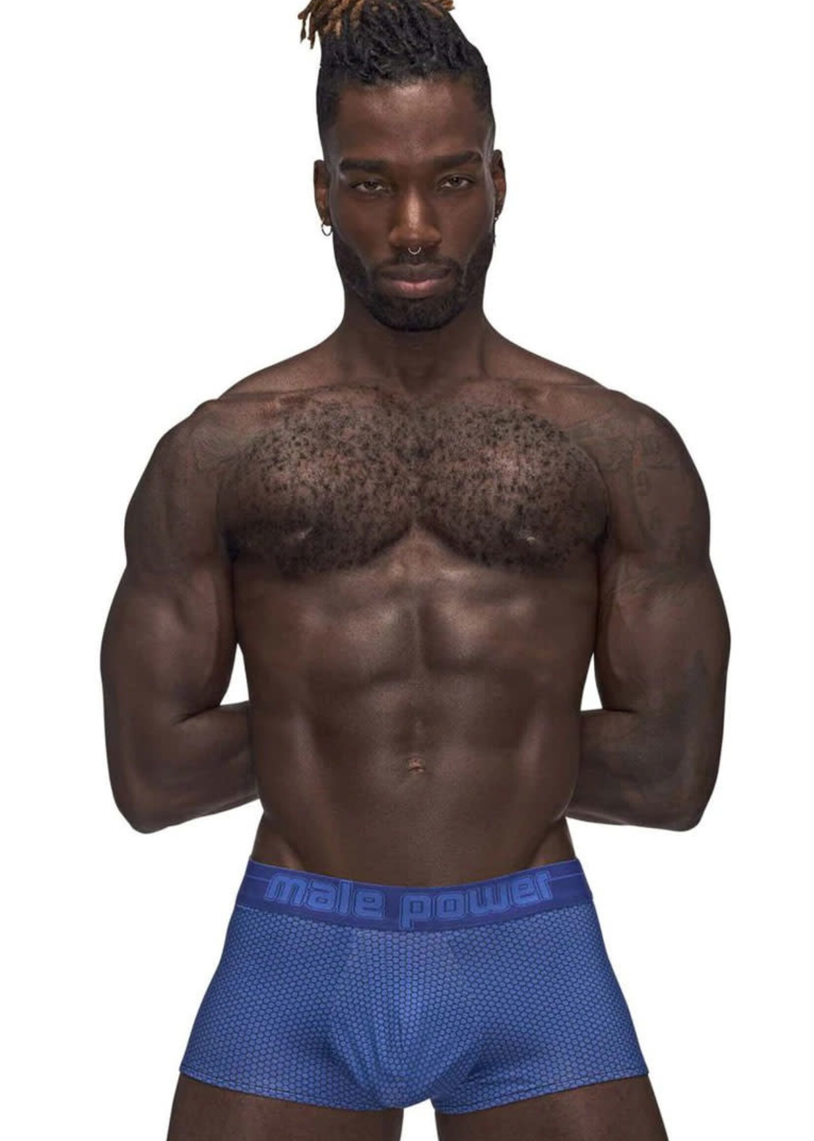 Male Power Sexagon Mini Short - Royal Blue