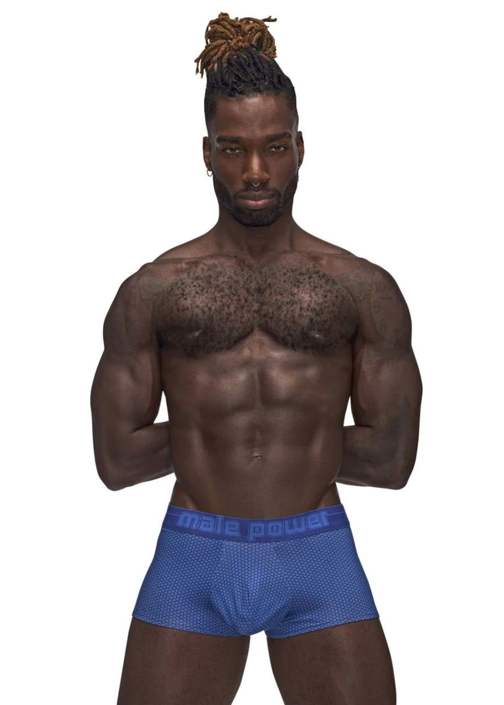 Male Power Sexagon Mini Short - Royal Blue