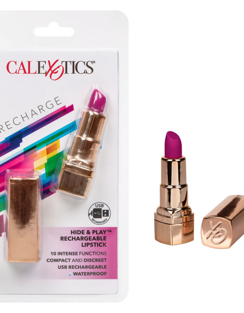 Calexotics Hide and Play Rechargeable Lipstick - Purple