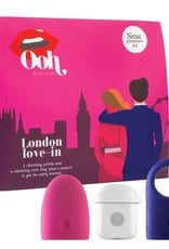 Ooh by Je Joue Ooh by Je Joue London Collection No 1 Vibrating Pebble & No 3 Cock Ring - Hot Pink/Electric Blue