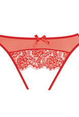 Allure Lingerie Adore Expose Panty Red O/S