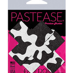Pastease Pastease Premium Plus X Cow Print Cross - Black/White O/S