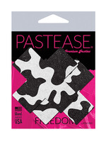 Pastease Pastease Premium Plus X Cow Print Cross - Black/White O/S