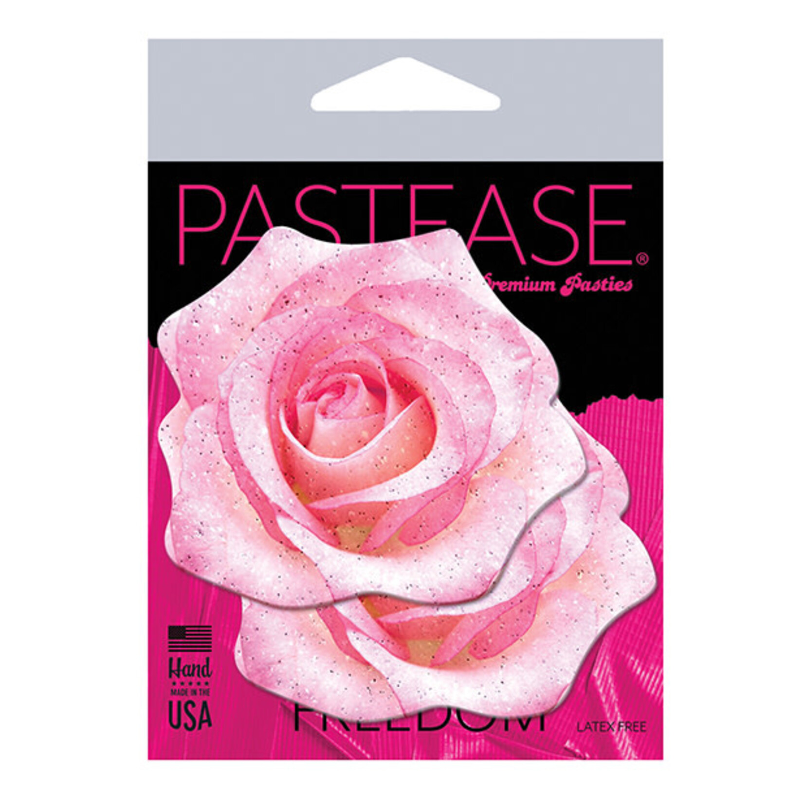 Pastease Pastease Premium Glitter Velvet Blooming Rose - Pink O/S
