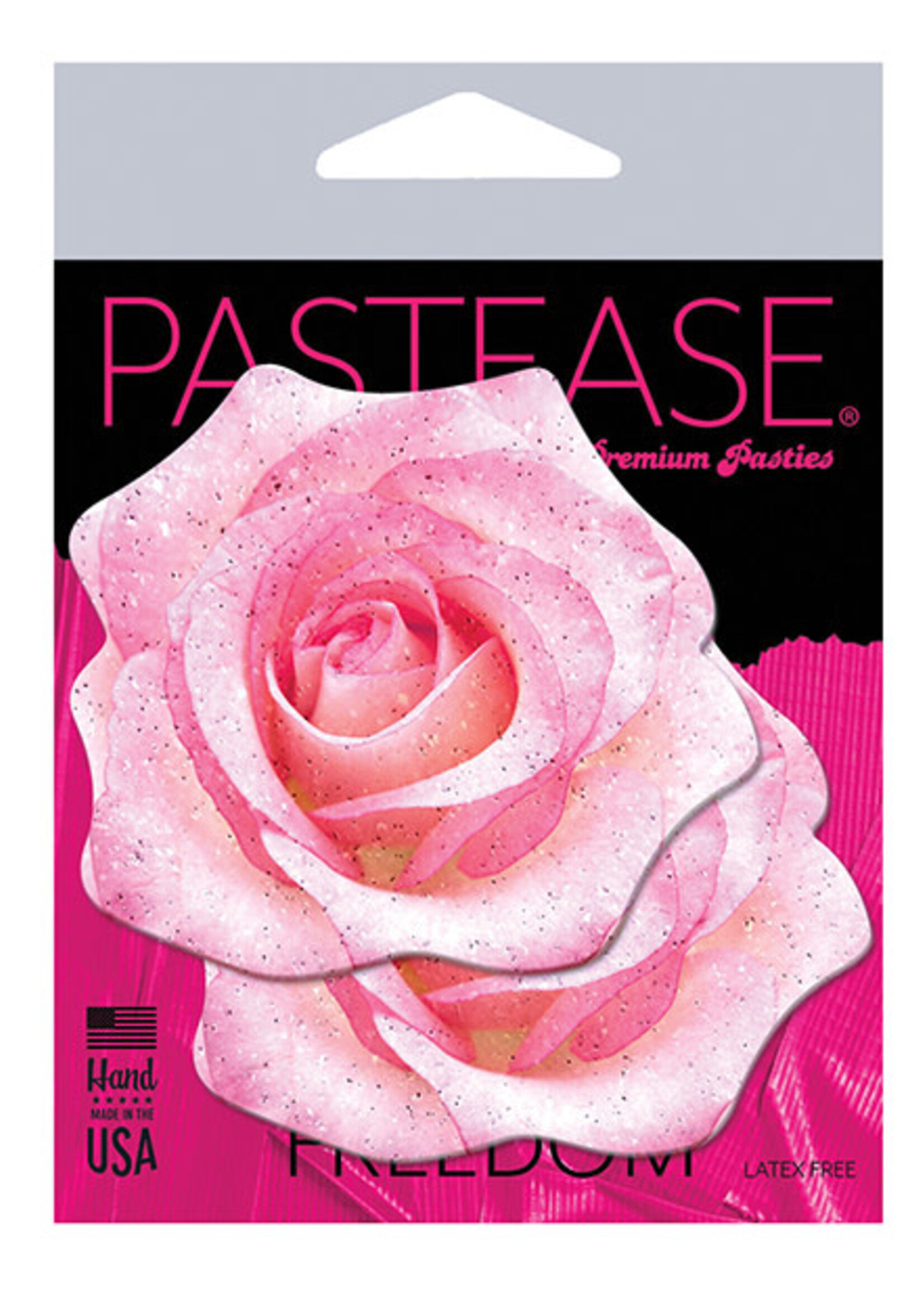 Pastease Pastease Premium Glitter Velvet Blooming Rose - Pink O/S