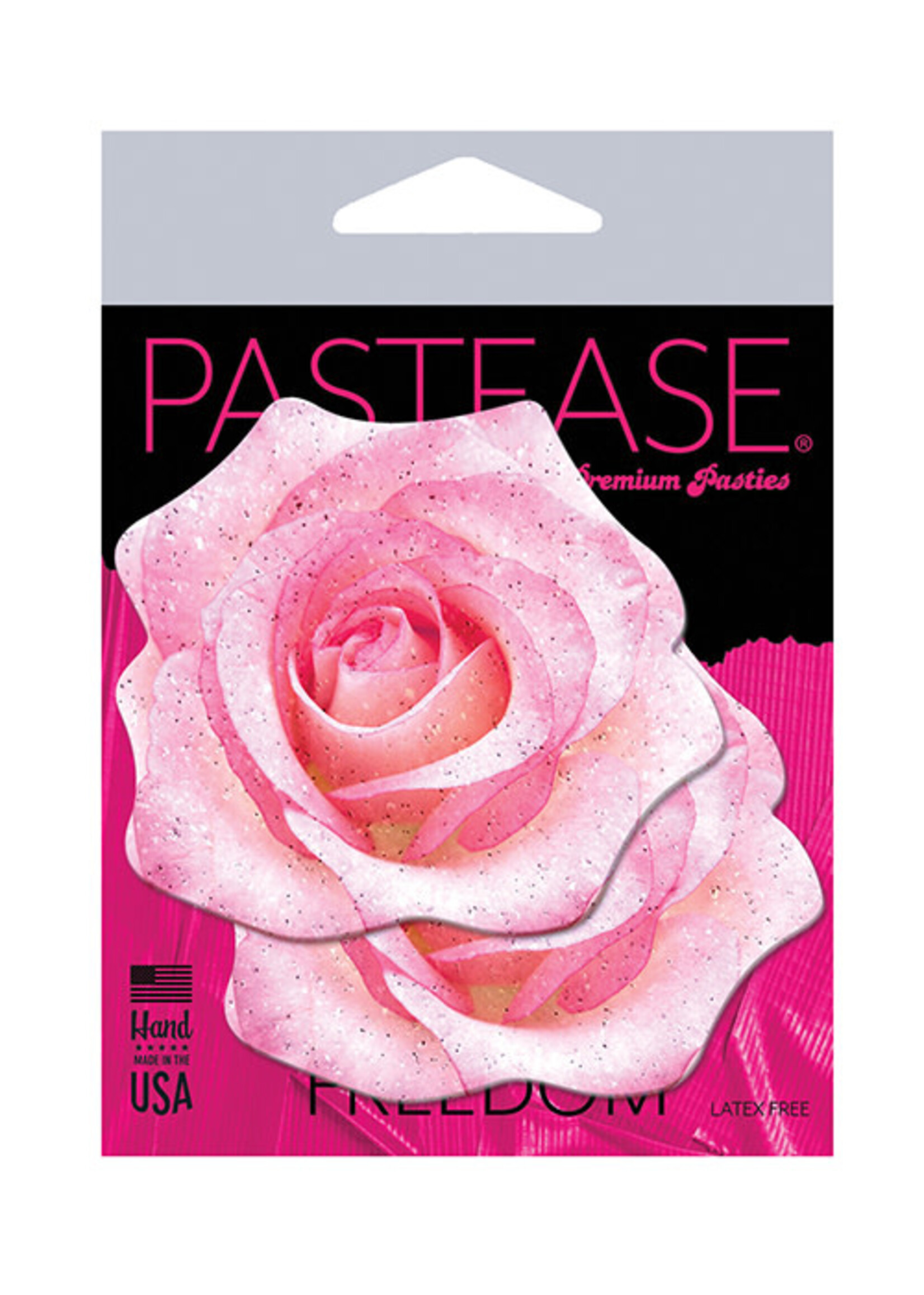 Pastease Pastease Premium Glitter Velvet Blooming Rose - Pink O/S