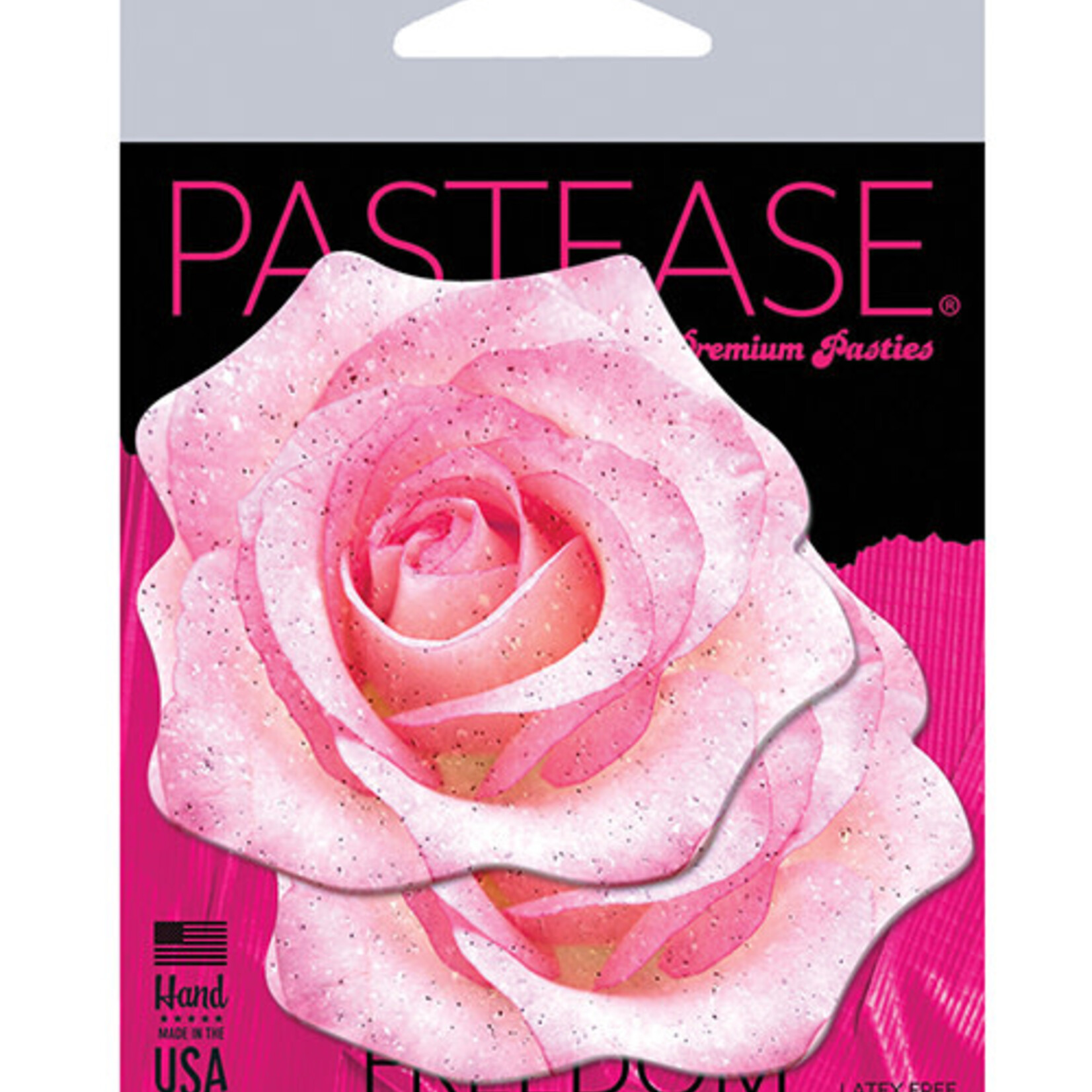 Pastease Pastease Premium Glitter Velvet Blooming Rose - Pink O/S