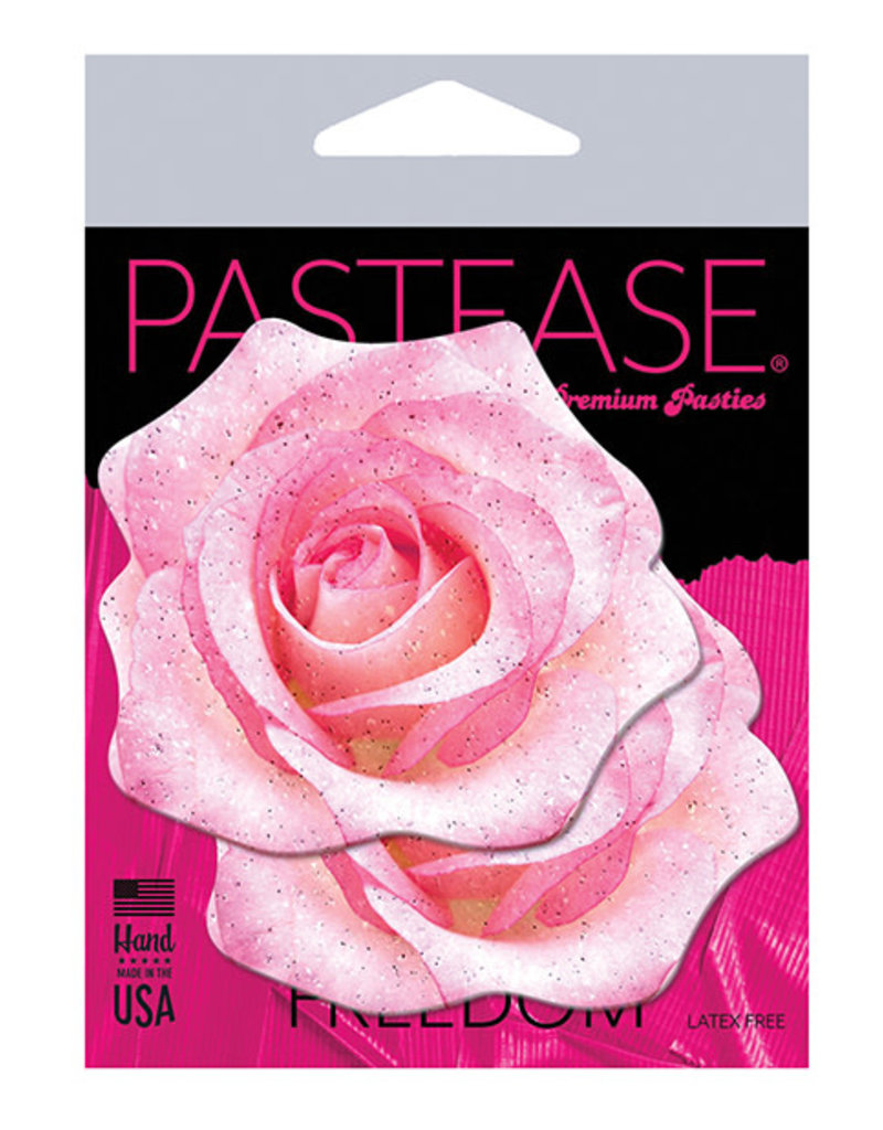 Pastease Pastease Premium Glitter Velvet Blooming Rose - Pink O/S
