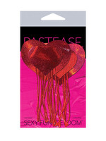 Pastease Pastease Tassel Holographic Heart - Red O/S