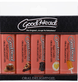 Doc Johnson Goodhead - Oral Delight Gel - 5 Pack
