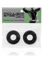 SI Novelties Stay Hard Donuts - 2pack - Black