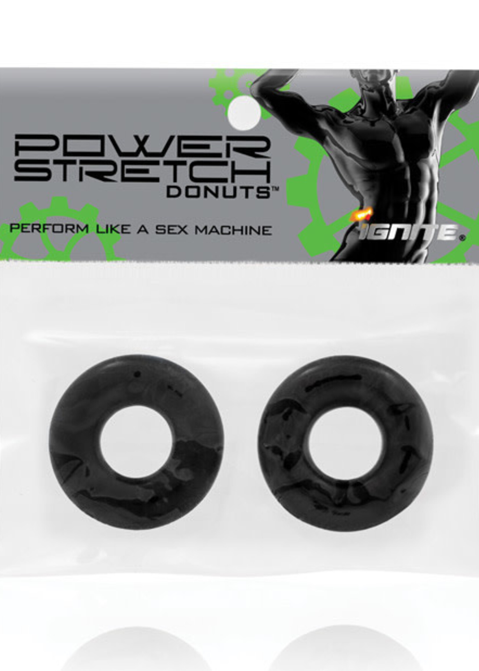 SI Novelties Stay Hard Donuts - 2pack - Black