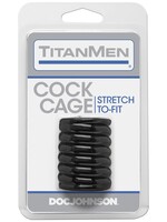 Doc Johnson Titanmen Cock Cage - Black