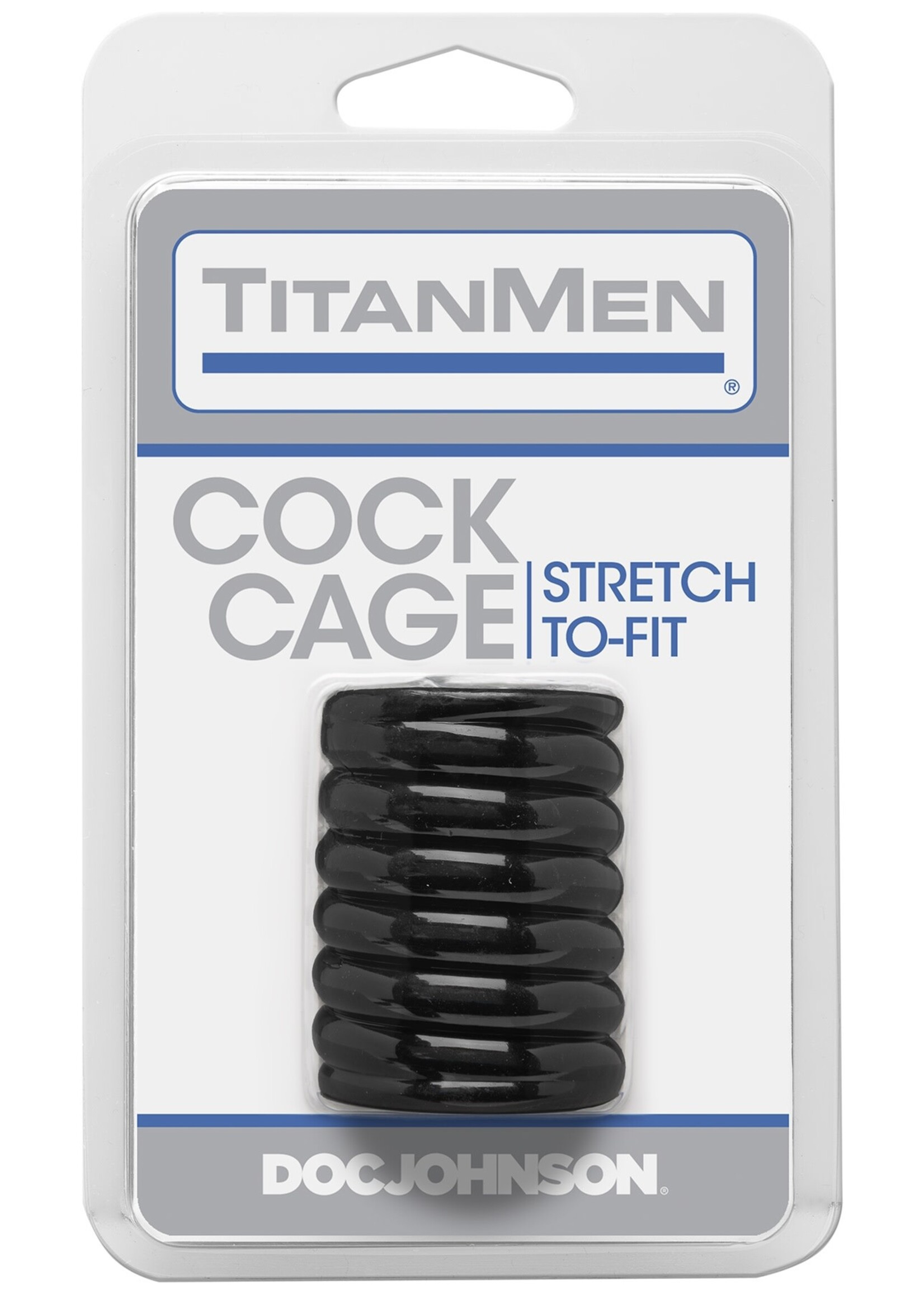 Doc Johnson Titanmen Cock Cage - Black
