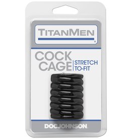 Doc Johnson Titanmen Cock Cage - Black
