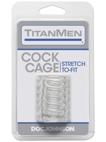 Doc Johnson Titanmen Cock Cage - Clear