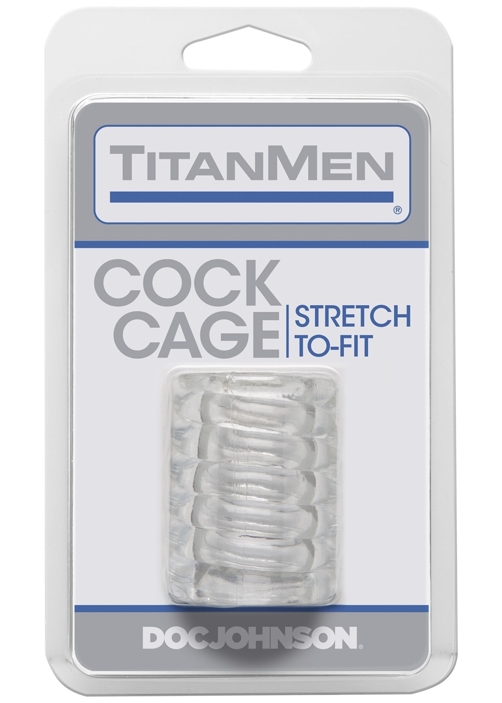 Doc Johnson Titanmen Cock Cage - Clear
