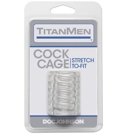 Doc Johnson Titanmen Cock Cage - Clear