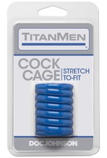 Doc Johnson Titanmen Cock Cage - Blue