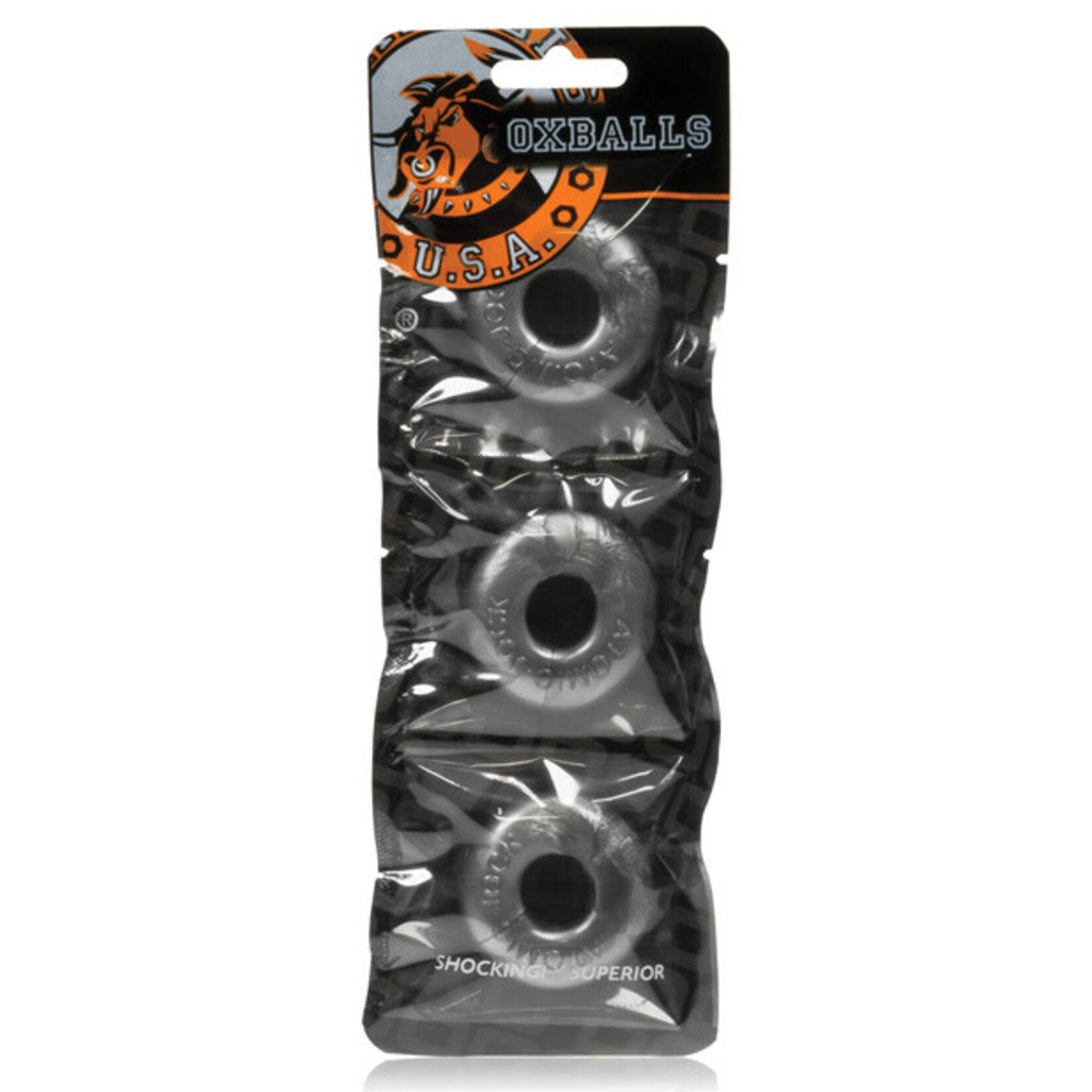 Oxballs Ringer - Cockring 3 Piece Set - Steel