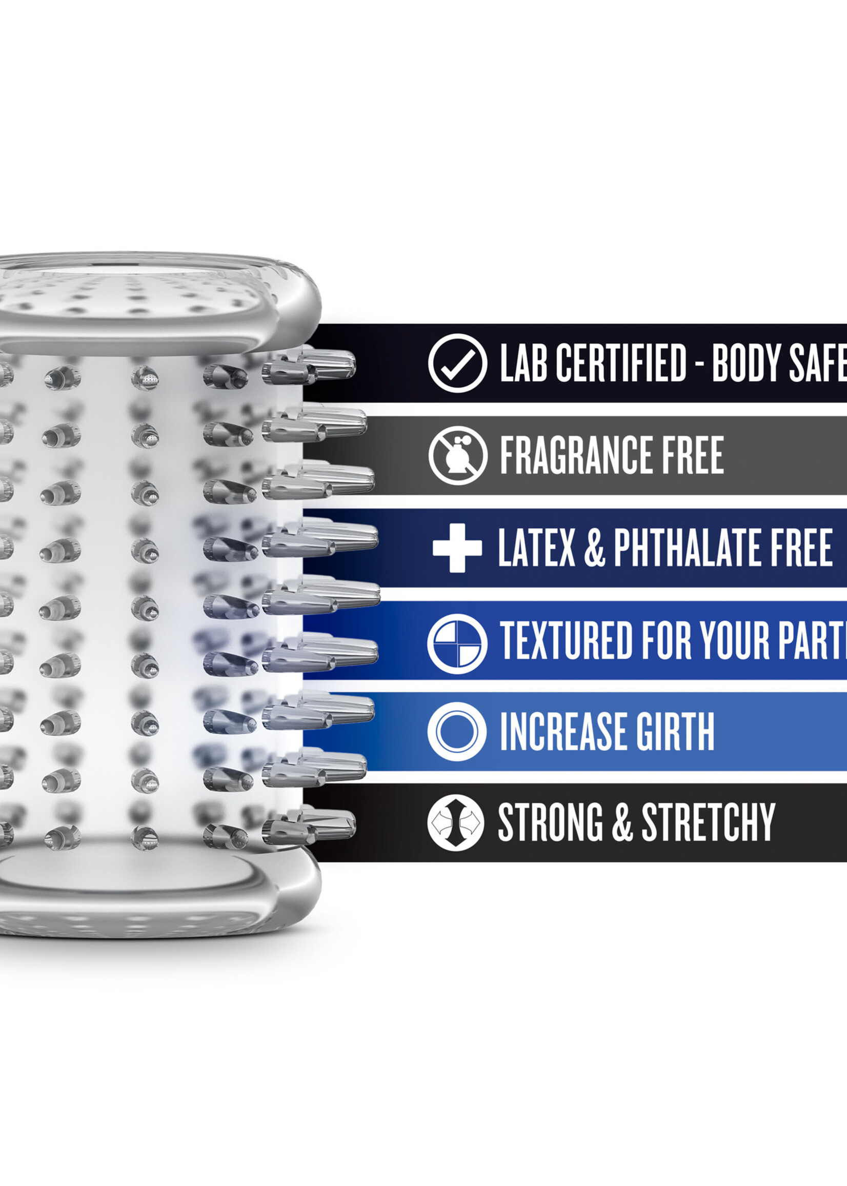 Blush Novelties Stay Hard Cock Sleeve 01 - Clear