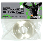 SI Novelties Thick Power Stretch Donuts - Clear