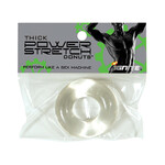 SI Novelties Thick Power Stretch Donuts - Clear