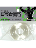 SI Novelties Thick Power Stretch Donuts - Clear