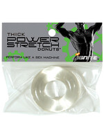 SI Novelties Thick Power Stretch Donuts - Clear